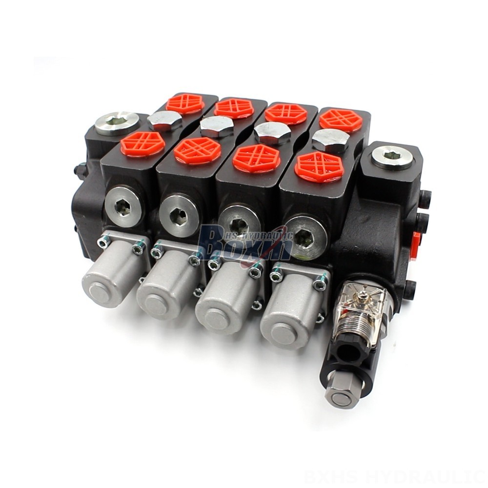 SD8-Electric unloading valve Manual 4 Spool Sectional Directional Valve | Hydraulic Products Manufacturer main image